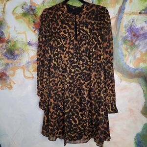 NWT GUESS Amber Lynx Swing Dress